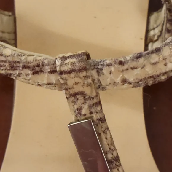 Calvin Klein Snakeskin Sandals Size 8.5 - Picture 4 of 8